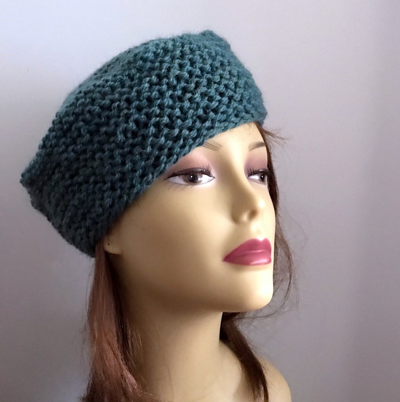 Hat Knitting Pattern French Toque Beanie Stash Buster Etsy