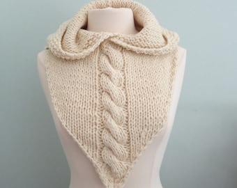 Hoodie Knitting Pattern, Hood and Cowl, Bandana Cowl, Hat, Hoodie