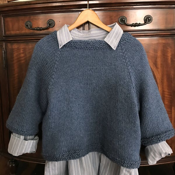 Sweater Knitting Pattern DIY Style and Sizing 3 Sizes