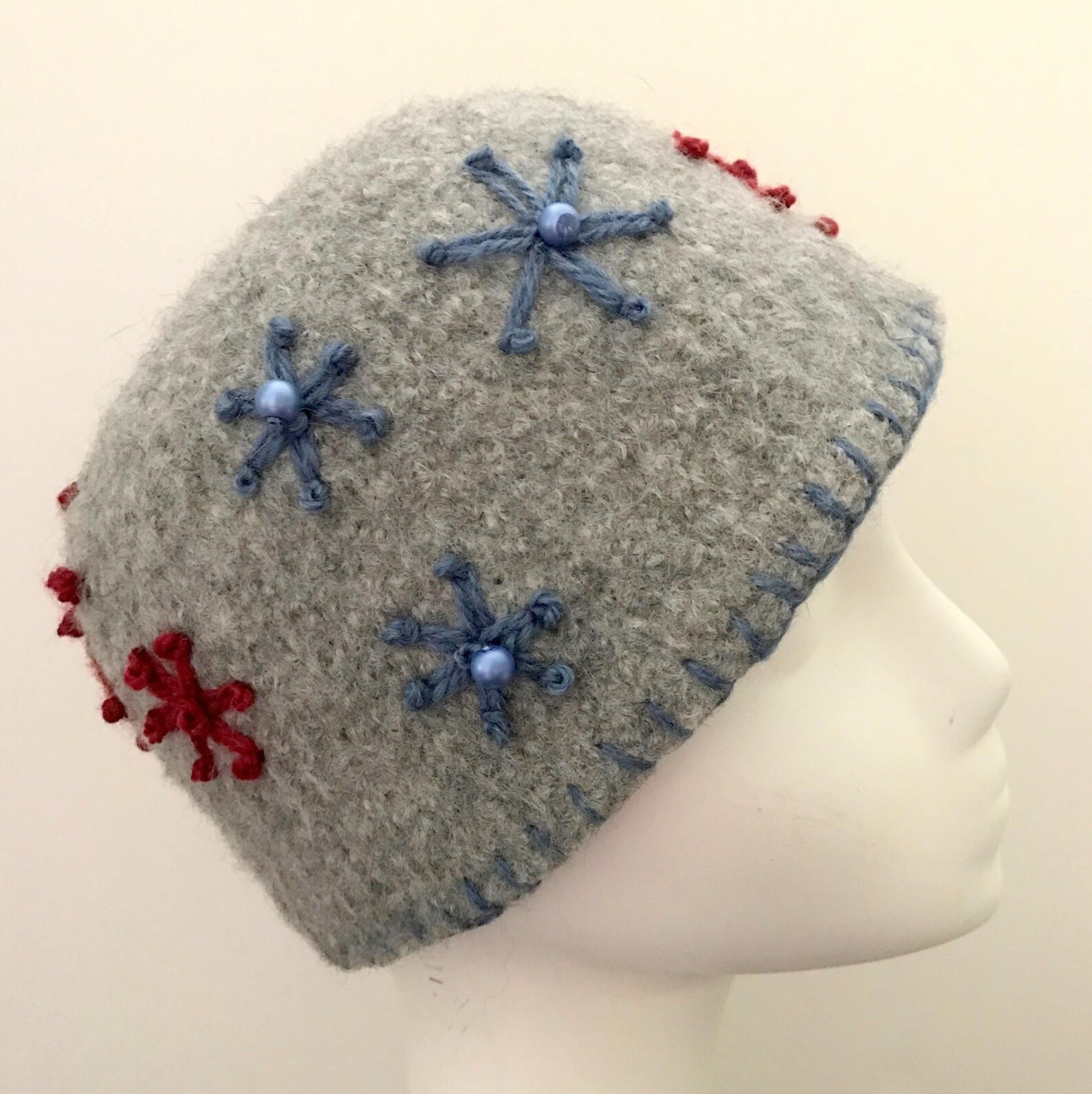 Felted Beanie Hat Pattern Three Styles and Flower Etsy