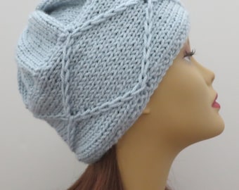 Knitting  Hat Pattern PDF 176 The Woodlawn Hat - Adult Size, Toque, Beanie, Elegant Hat Pattern
