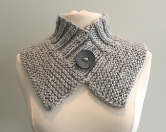 Knitting Pattern  Gesha Stash Buster Shoulder Cape, Shoulder Cowl, Super Bulky Pattern