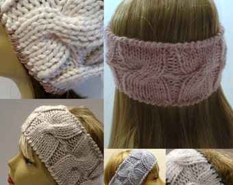 Knitting Pattern Headband Ear Warmer Use Different Yarns