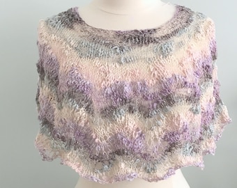 Summer Caplet Knitting Pattern, Opium Palette, Luxurious Caplet, Knitting Pattern, Poncho, Shawl