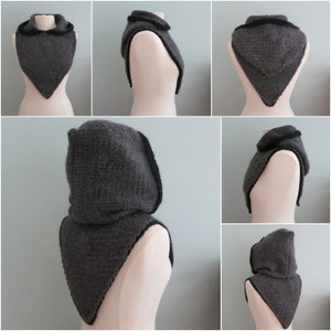 Hoodie, Hood and Cowl Knitting Pattern PDF 246 Robin Hood Bandana Cowl, Hat, Hoodie