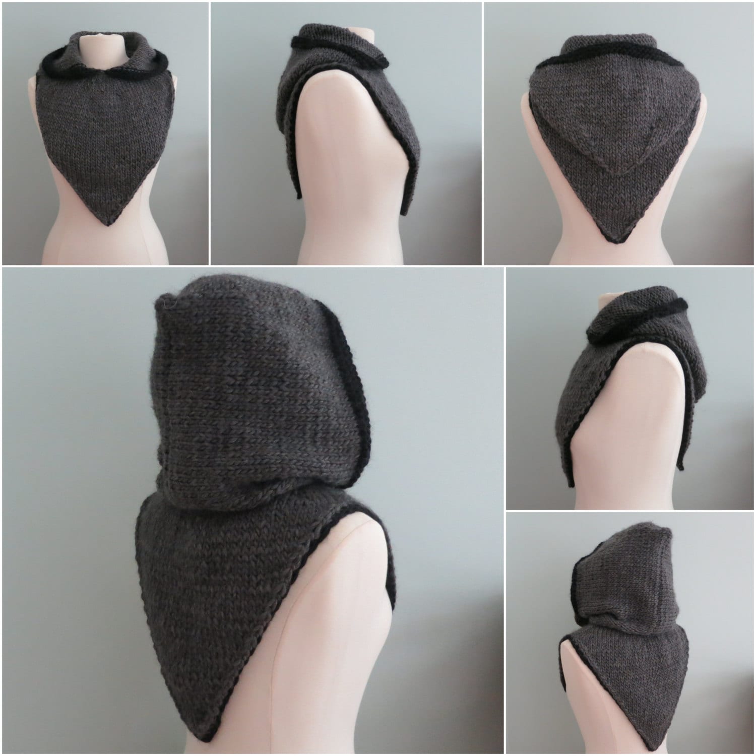 Hoodie Hood and Cowl Knitting Pattern PDF 246 Robin Hood Etsy