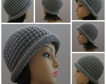 PDF Pattern 169 Bethany Bowler Hat, Knitting Pattern, Hat Pattern, Beanie