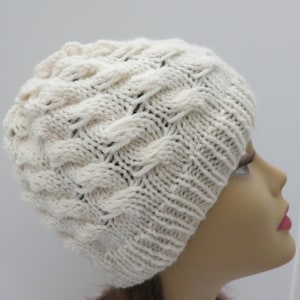 Hat Knitting Pattern, Tam, Beanie, Winter Hat, Worsted Weight