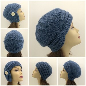 Hat Knitting Pattern, Two Hat Patterns, Bulky Yarn, Nora II Cloche - Etsy