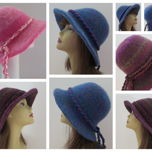Felt Hat Pattern, Felt Hat Knitting Pattern, Felting Pattern,Wool Hat Pattern   PDF File to Download