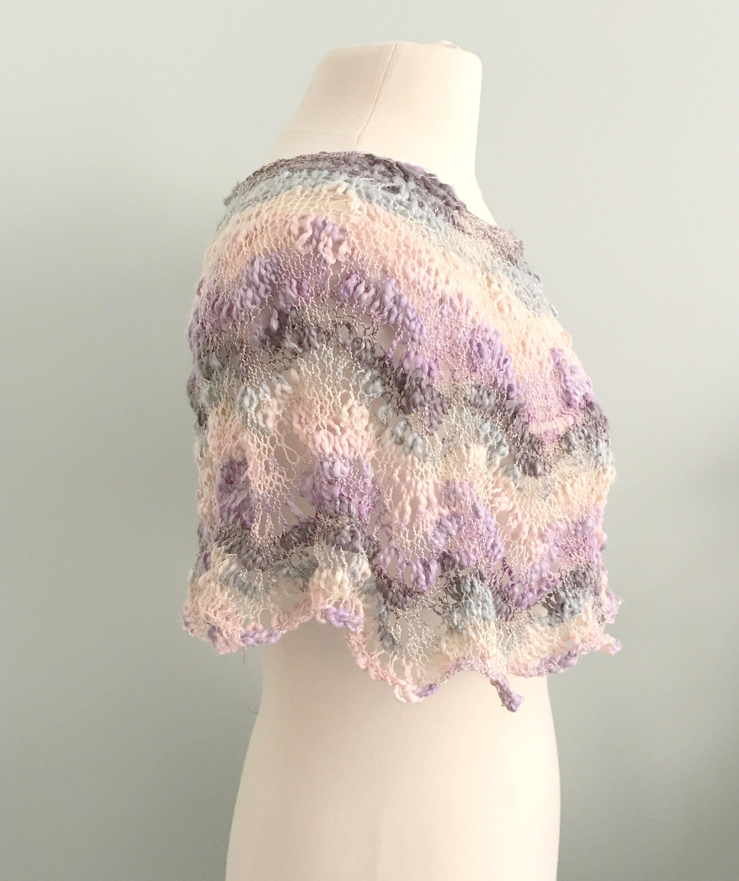 Summer Caplet Knitting Pattern, Opium Palette, Luxurious Caplet ...