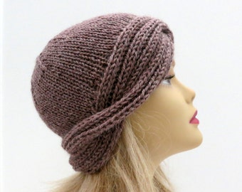 Knitting Pattern, Vintage Hat, Downton Cloche  PDF 243, Beanie, Hat Pattern