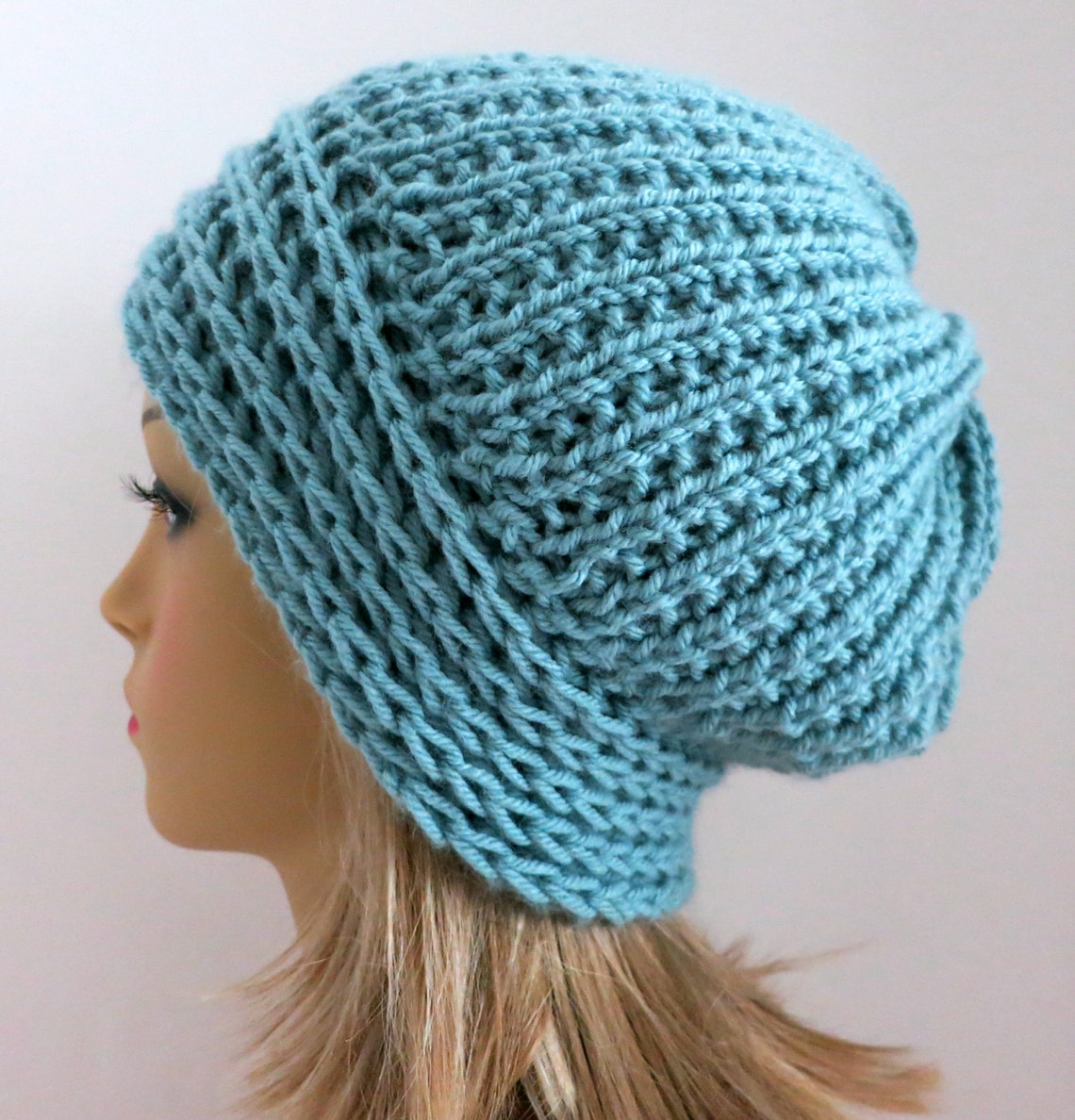 PDF 114 Knitting Pattern Hanna Hat Beanie Slouch Hat | Etsy