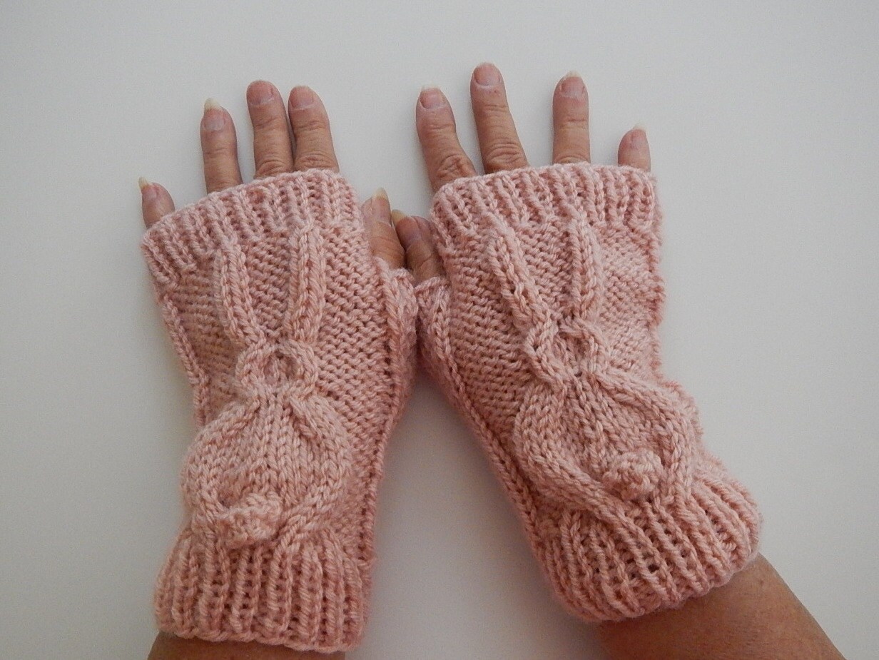 Knitting Pattern Hat Bunny Cup Cozy Spa Cloth Mittens - Etsy