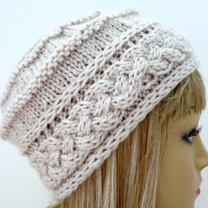 Knitting Pattern, Hat, Tam, Beanie, Worsted Weight