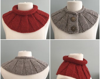 Knitting Pattern Downton Shoulder Cape Warmer