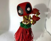 Deadpool Hula with adhesive bottom 5.25in height