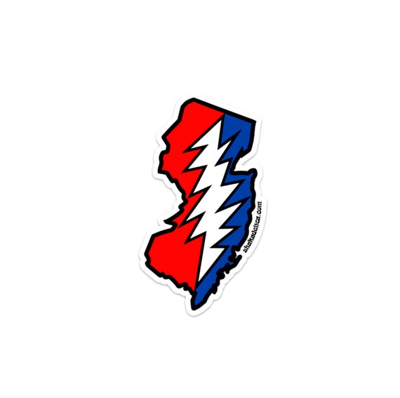 Steal Your Face New Jersey Grateful Dead Tribute Sticker Etsy