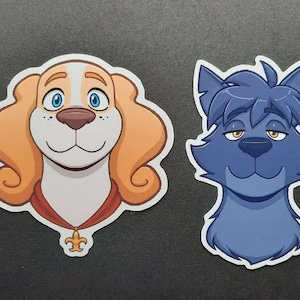 Stickers Franse tekenfilmhonden