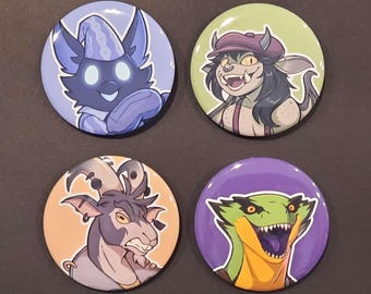 Fan Made Deadlock 2.25" Pin-Back Buttons Badges