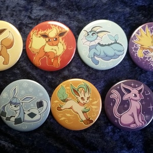 Eeveelutions 2.25 in buttons