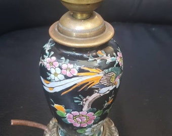 Black Porcelain Lamp Etsy