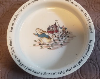Vintage small Peter Rabbit Kids bowl by Wedgewood England