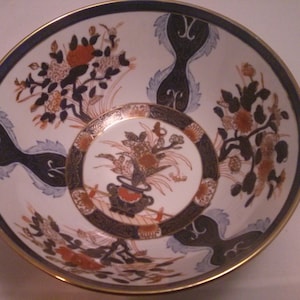 Vintage Large Decorative Porcelain Bowl made in Macao