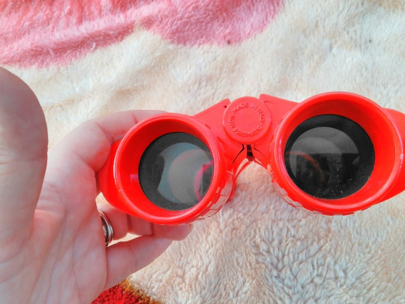 Vintage collection Red Binocular non prismatic Made in Italy