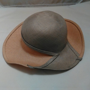 SUZANNE Couture Military Brown Wide Rim Hat with Mink Trim Vintage Suzanne Couture Millinery Hats - 39 For Sale at  main image 4