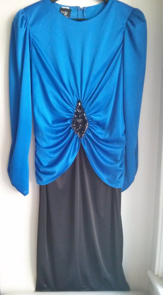boho blue and white dress Print Tassel Tie Maxi with Wide Sleeves – Amanda Jean NYC Size:8½ Female Officer Dinner Dress preppy dress 3/4th Sleeves Sleeve Length