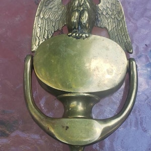 Vintage brass Eagle door knocker