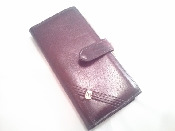 Vintage Brown Leather Wallet by Oleg Cassini - image 1