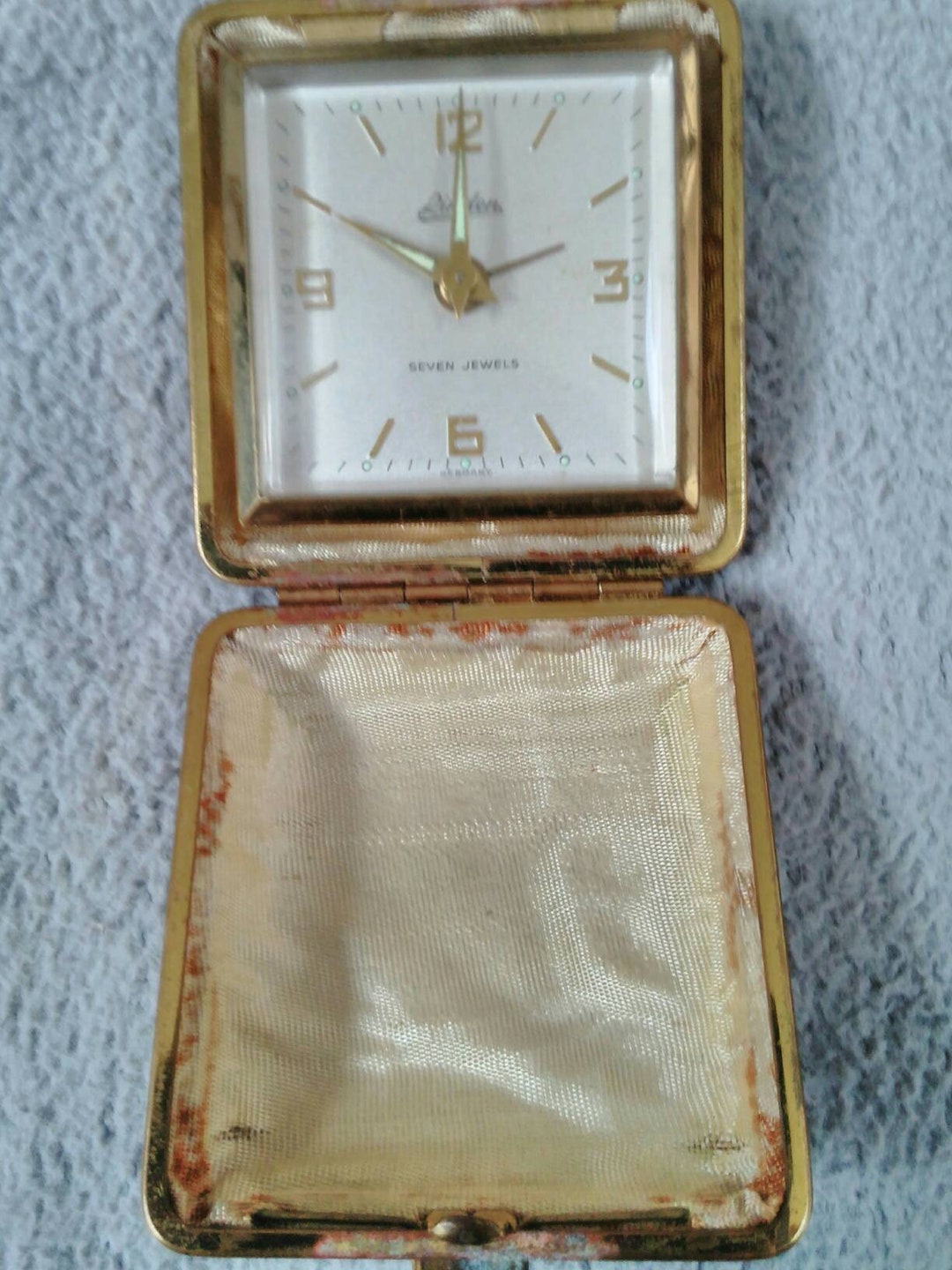 Vintage Linden Travel Alarm Clock Color Tangerine Etsy