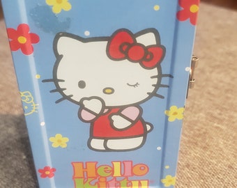 vintage Hello Kitty Miniature Locker Bank Box 2001 Sanrio Co LTD