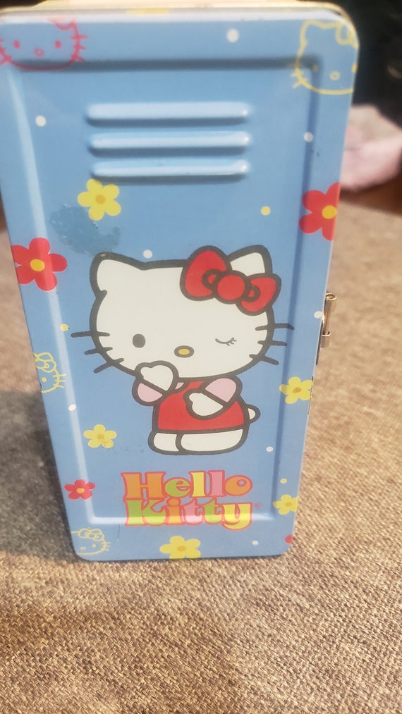Vintage Hello Kitty Miniature Locker Bank Box 2001 Sanrio Co LTD