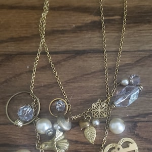 Vintage Lenora Dame Simply Charming Double-Strand Charm Necklace