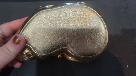 JUDITH LIEBER Vtg Sleeping Cat Minaudiere Gold Sw… - image 6