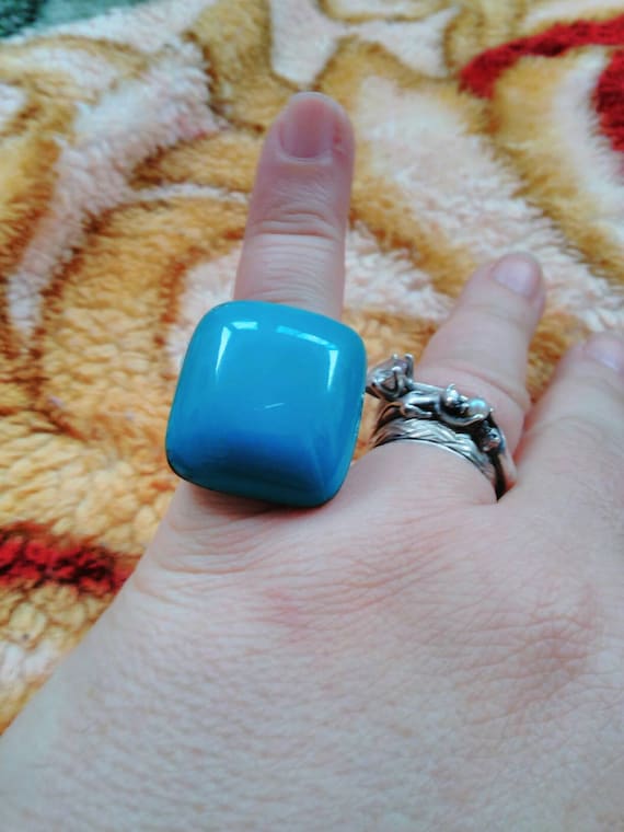 vintage fake plastic wood Gem