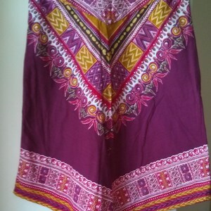Vintage Folk/Boho Printed Cotton Skirt