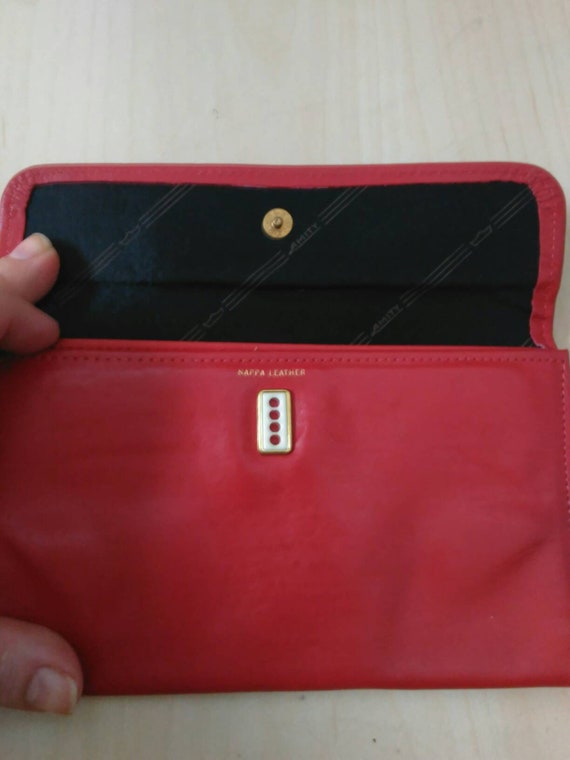 Vintage Collection - Red Napa Leather Wallet by A… - image 3