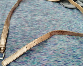 Vintage Rose Gold Faux Leather Belt