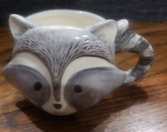 Sure la Table racoon small kids ceramic mug