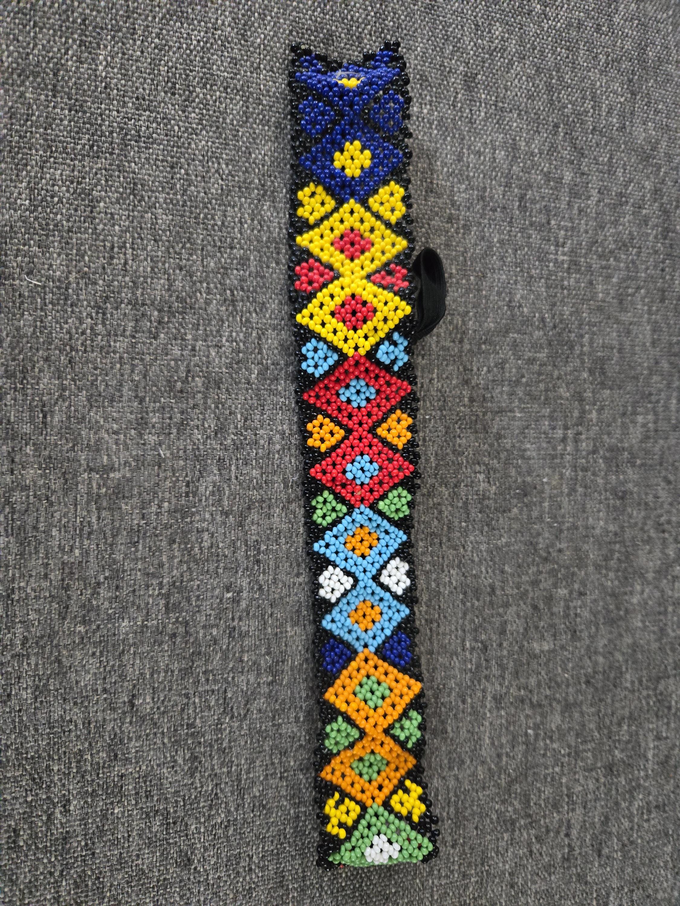 Vintage Hand Woven Beaded Colorful Headband - Etsy