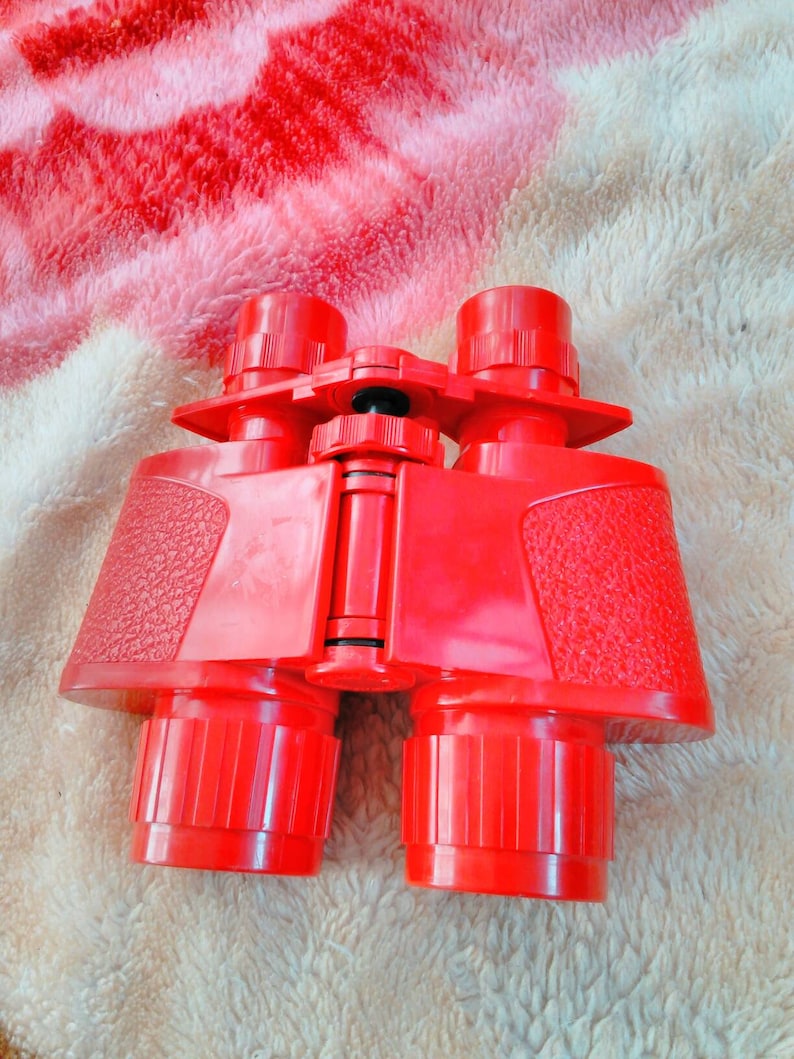 Vintage collection Red Binocular non prismatic Made in Italy
