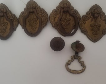 Antique Victorian Metal Knobs