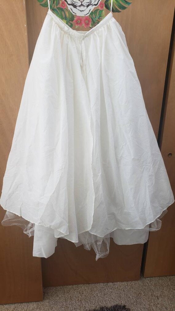 Vintage wedding dress under skirt dress size 8 Ma… - image 9