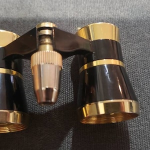 Vintage black and gold with lights Opera Glasses