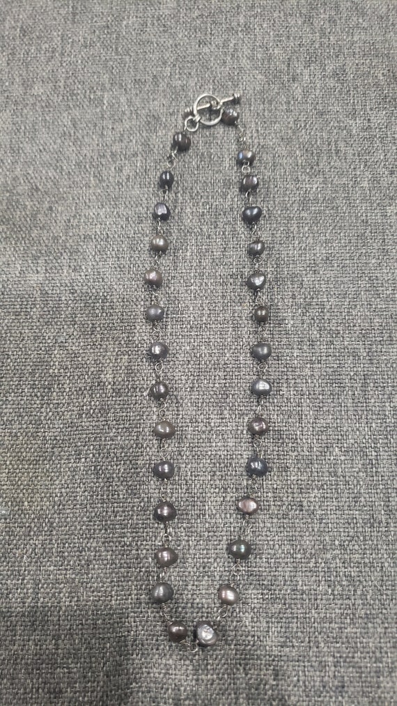 Vintage Collection - Black fresh water pearls and 