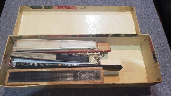 Antique hand fan collection from China and Japan - Gem